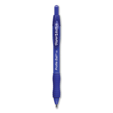 Paper Mate® Profile Ballpoint Pen, Retractable, Medium 1 Mm, Blue Ink, Translucent Blue Barrel, Dozen freeshipping - TVN Wholesale